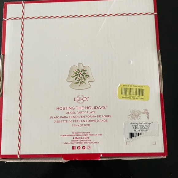 Lenox - Angel Party Plate Dish - HOSTING THE HOLIDAYS - Picture 6 of 6